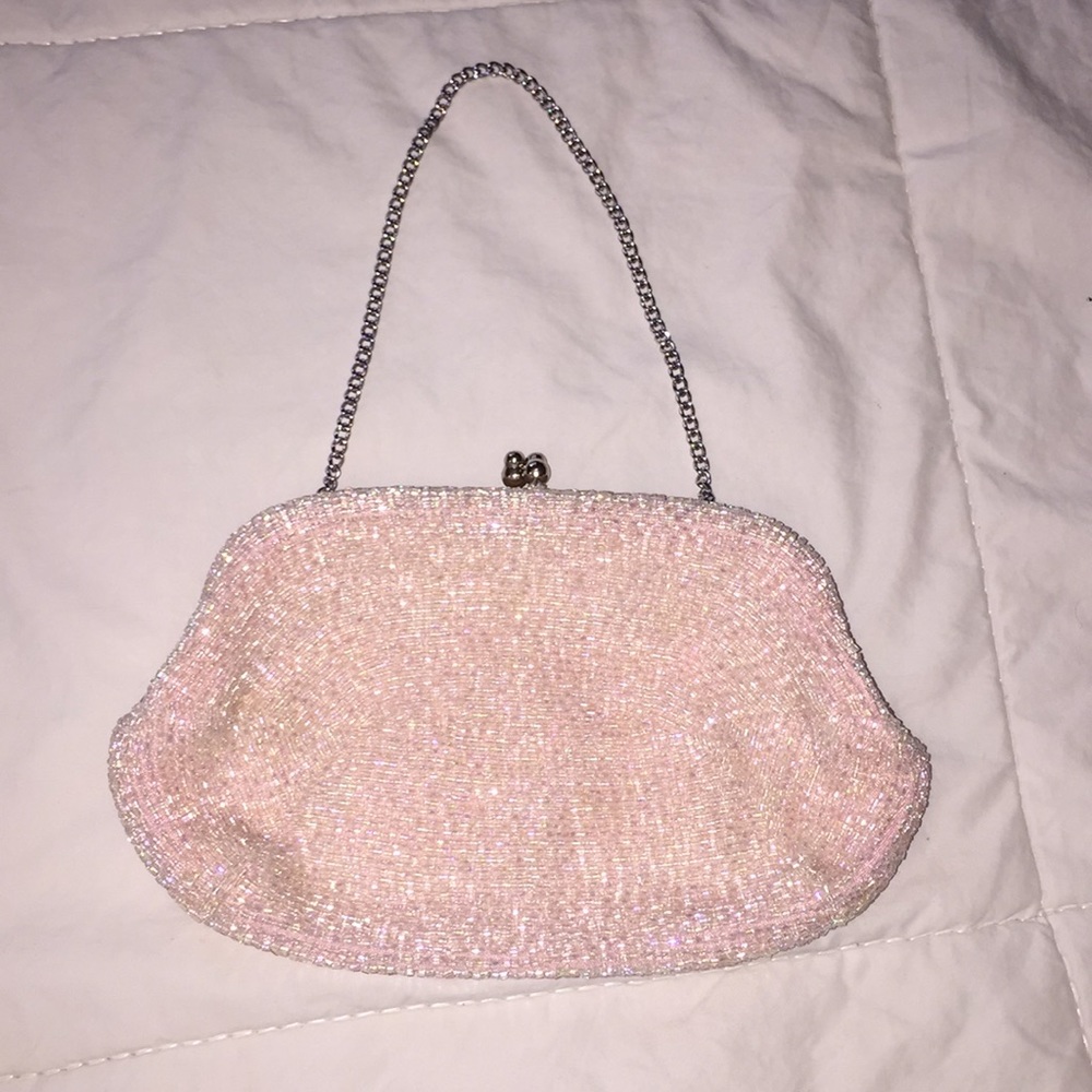 Pink Beaded Bag
